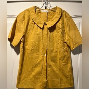 NWOT Misslook mustard yellow top